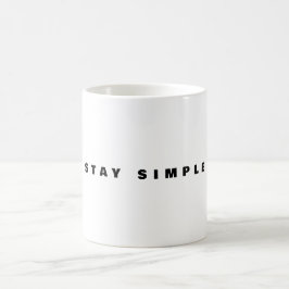 Blijf Simpel Mok | Minimale Quote