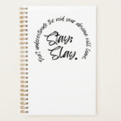 Blijf. Slaan. Planner (Voorkant)