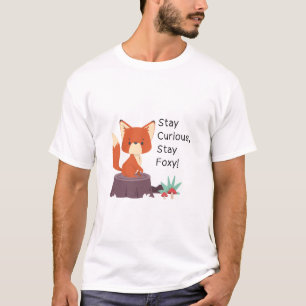 Blijf Sly Inspirerend Fox T-shirt voor Heren