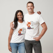 Blijf Sly Inspirerend Fox T-shirt voor Heren (Unisex)