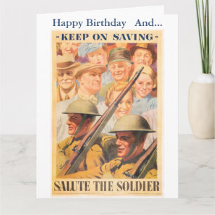 Blijf sparen. Vertegenwoordiging van Brits poster  Kaart