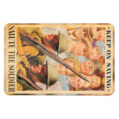 Blijf sparen. Vertegenwoordiging van Brits poster  Magneet (Horizontaal)