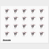 Blijf Speelse Hond Sticker (Vel)