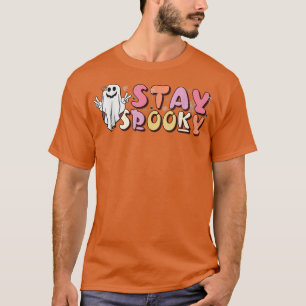 Blijf spoky Cute Ghost Funny Halloween Costuum voo T-shirt