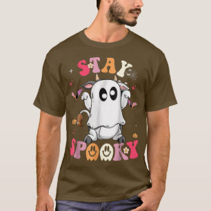 Blijf spoky Cute Ghost met lage kosten T-shirt