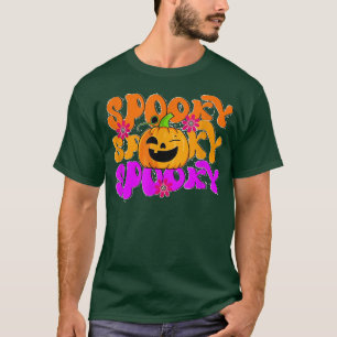 Blijf spoky pomkin Head Funny Halloween Costuum 1 T-shirt