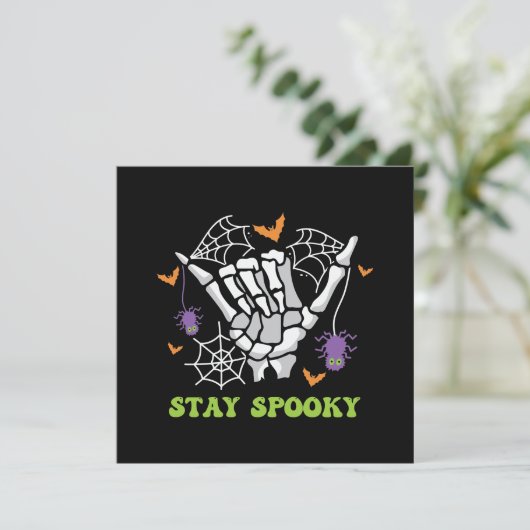 Blijf spookachtig met Hand Botten en Spider Webs (Staand voorkant)