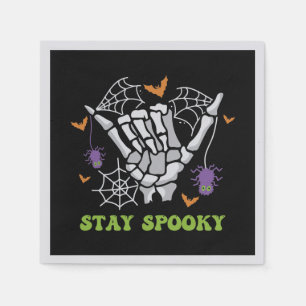 Blijf spookachtig met Hand Botten en Spider Webs Servet