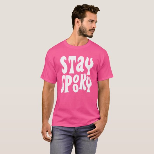 Blijf Spooky Creepy Halloween T-shirt (Voorkant volledig)