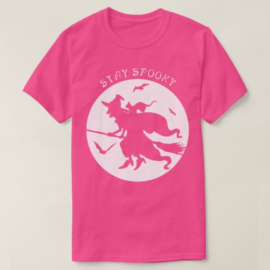 Blijf spooky Funny Halloween Party T-shirt Enge Gi (Design voorkant)