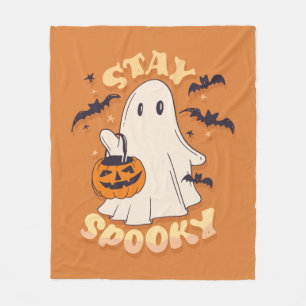 Blijf Spooky Ghost Fleece Deken