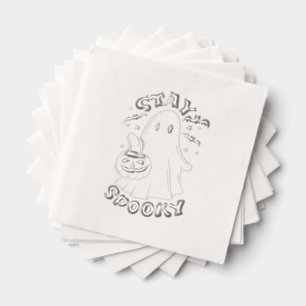 Blijf Spooky Ghost Folie Servetten