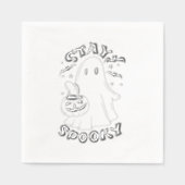Blijf Spooky Ghost Folie Servetten (Voorkant)