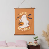 Blijf Spooky Ghost Hangend Wandkleed (Slaapkamer)