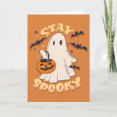 Blijf Spooky Ghost Kaart (Voorkant)