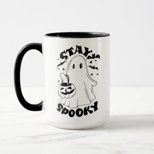 Blijf Spooky Ghost Mok (Links)