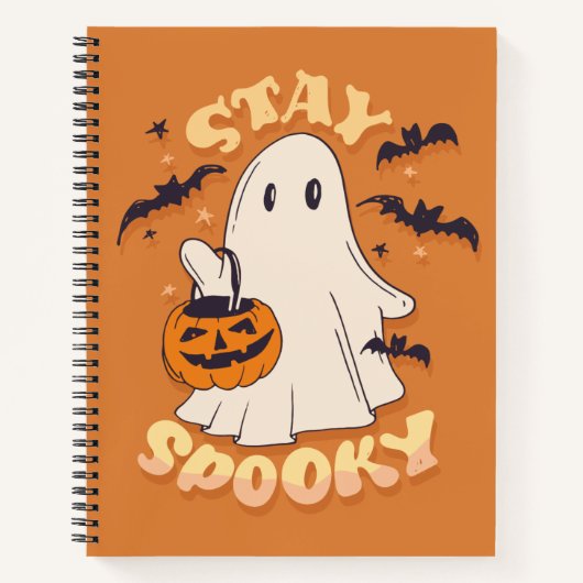 Blijf Spooky Ghost Notitieboek (Voorkant)