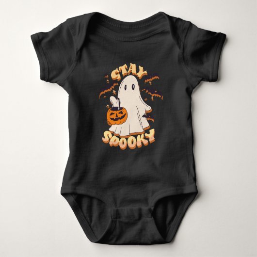 Blijf Spooky Ghost Romper (Voorkant)