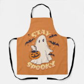 Blijf Spooky Ghost Schort (Voorkant)