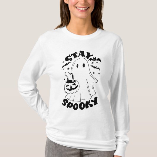 Blijf Spooky Ghost T-shirt (Voorkant)