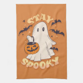 Blijf Spooky Ghost Theedoek (Verticaal)