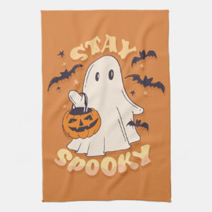 Blijf Spooky Ghost Theedoek