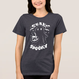 Blijf Spooky Ghost Tri-Blend Shirt