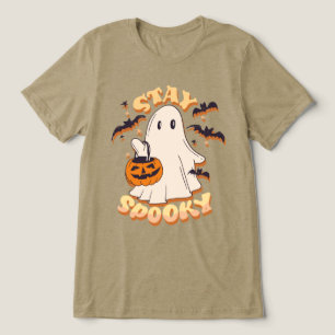 Blijf Spooky Ghost Tri-Blend Shirt
