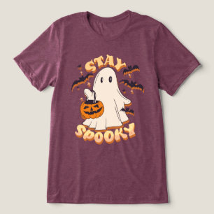 Blijf Spooky Ghost Tri-Blend Shirt