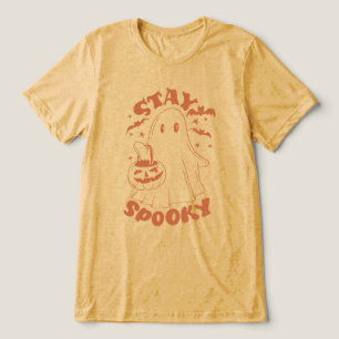 Blijf Spooky Ghost Tri-Blend Shirt