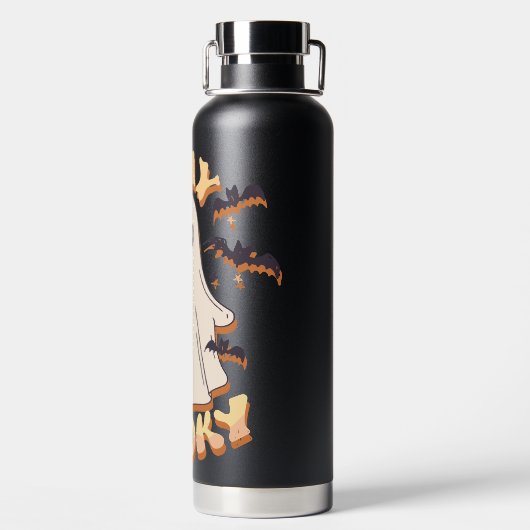 Blijf Spooky Ghost Waterfles (Achterkant)