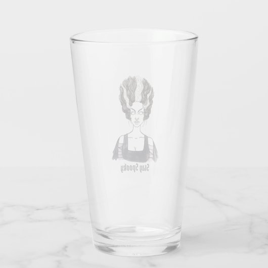 Blijf Spooky Glass Cup Glas (Achterkant)