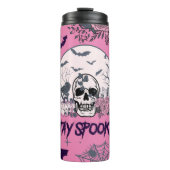 Blijf Spooky Gothic Thermal Tumbler Thermosbeker (Voorkant)