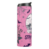 Blijf Spooky Gothic Thermal Tumbler Thermosbeker (Gedraaid links)