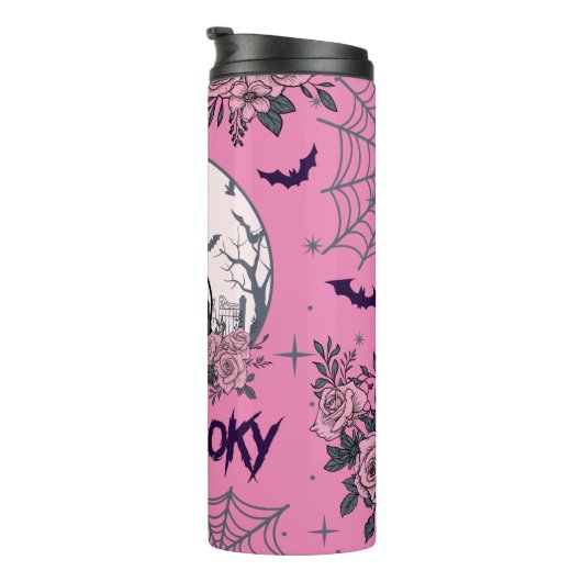 Blijf Spooky Gothic Thermal Tumbler Thermosbeker (Geroteerd rechts)