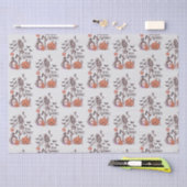 Blijf Spooky Graveyard Skelet Grijs Halloween Tissuepapier (Craft)