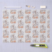 Blijf Spooky Graveyard Skelet Grijs Halloween Tissuepapier (Craft)