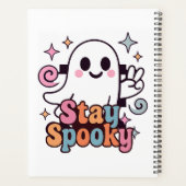 Blijf Spooky Groovy Ghost Retro Pastel Halloween Planner (Achterkant)
