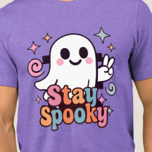 Blijf Spooky Groovy Ghost Retro Pastel Halloween