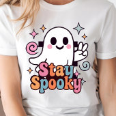 Blijf Spooky Groovy Ghost Retro Pastel Halloween Trui