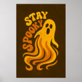 Blijf Spooky Halloween Ghost Poster (Voorkant)