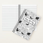 Blijf Spooky Halloween illustratie Notitieboek (Binnen)
