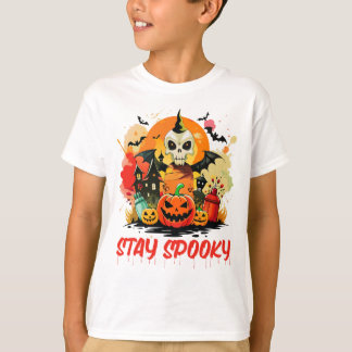 Blijf Spooky Halloween Kinder T-shirt