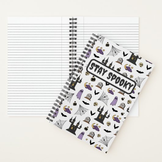 Blijf Spooky Halloween Notitieboek (Binnen)