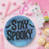 Blijf Spooky Halloween Papieren Bordje (Feest)