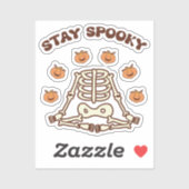Blijf Spooky Halloween Retro Groovy Sticker (Vel)