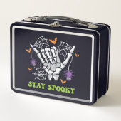 Blijf Spooky Halloween Skeleton Hand (Voorkant)