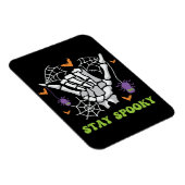 Blijf Spooky Halloween Skeleton Hand Magneet (Rechterzijde)