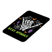Blijf Spooky Halloween Skeleton Hand Magneet (Linkerzijde)