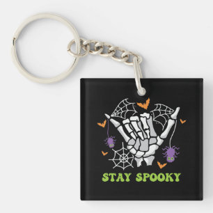 Blijf Spooky Halloween Skeleton Hand Sleutelhanger